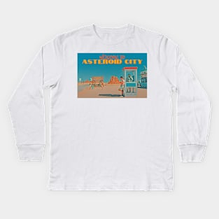 Asteroid City Postcard View Kids Long Sleeve T-Shirt